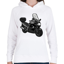 PRINTFASHION bmw1 - Női kapucnis pulóver - Fehér női pulóver, kardigán