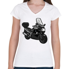 PRINTFASHION bmw1 - Női V-nyakú póló - Fehér női póló