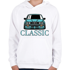 PRINTFASHION bmw classic - Gyerek kapucnis pulóver - Fehér gyerek pulóver, kardigán
