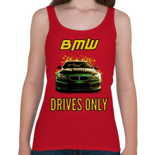 PRINTFASHION BMW-DRIVES ONLY - Női atléta - Cseresznyepiros női trikó