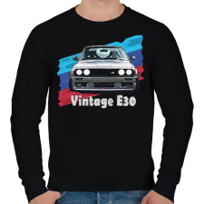 PRINTFASHION BMW E30 - Férfi pulóver - Fekete férfi pulóver, kardigán