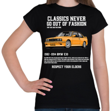 PRINTFASHION Bmw E30 - Női póló - Fekete női póló