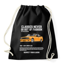 PRINTFASHION Bmw E30 - Sportzsák, Tornazsák - Fekete tornazsák