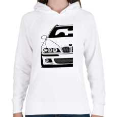 PRINTFASHION BMW E39 - Női kapucnis pulóver - Fehér