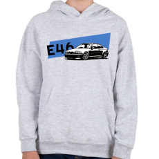 PRINTFASHION BMW e46 - Gyerek kapucnis pulóver - Sport szürke