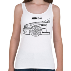 PRINTFASHION BMW E46 Mpower - Női atléta - Fehér