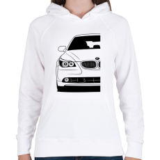 PRINTFASHION BMW E60 - Női kapucnis pulóver - Fehér