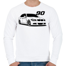 PRINTFASHION Bmw E90 - Férfi pulóver - Fehér
