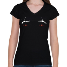 PRINTFASHION BMW Eyes - Női V-nyakú póló - Fekete női póló