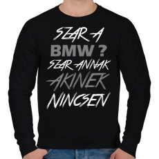 PRINTFASHION BMW - Férfi pulóver - Fekete