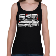 PRINTFASHION BMW illusztráció - Női atléta - Fekete