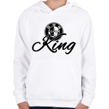 PRINTFASHION BMW KING - Gyerek kapucnis pulóver - Fehér gyerek pulóver, kardigán