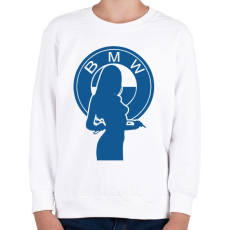 PRINTFASHION BMW LOGO GIRL - Gyerek pulóver - Fehér