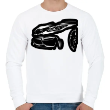 PRINTFASHION BMW M4 - Férfi pulóver - Fehér férfi pulóver, kardigán