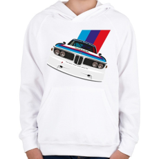 PRINTFASHION BMW M - Gyerek kapucnis pulóver - Fehér
