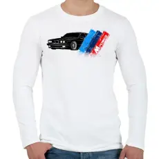 PRINTFASHION BMW M POWER - Férfi hosszú ujjú póló - Fehér