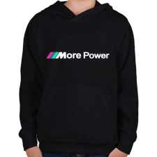 PRINTFASHION Bmw More Power - Gyerek kapucnis pulóver - Fekete gyerek pulóver, kardigán