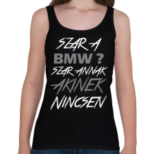 PRINTFASHION BMW - Női atléta - Fekete női trikó