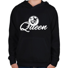 PRINTFASHION BMW QUEEN - Gyerek kapucnis pulóver - Fekete