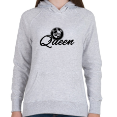 PRINTFASHION BMW QUEEN - Női kapucnis pulóver - Sport szürke