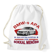PRINTFASHION BMW-s APA - Sportzsák, Tornazsák - Fehér tornazsák