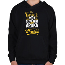 PRINTFASHION BMW-s apuka - Gyerek kapucnis pulóver - Fekete gyerek pulóver, kardigán