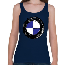 PRINTFASHION BMW tornádó - Női atléta - Sötétkék