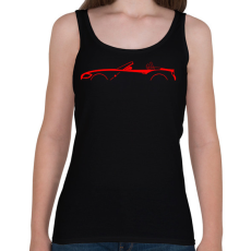 PRINTFASHION BMW Z4 Piros - Női atléta - Fekete