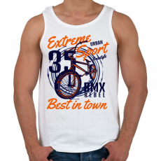 PRINTFASHION bmx - Férfi atléta - Fehér