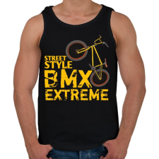PRINTFASHION Bmx - Férfi atléta - Fekete atléta, trikó
