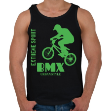 PRINTFASHION Bmx - Férfi atléta - Fekete atléta, trikó