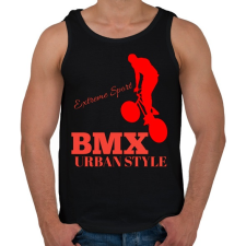 PRINTFASHION Bmx - Férfi atléta - Fekete atléta, trikó