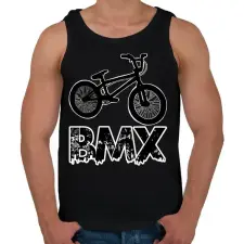PRINTFASHION Bmx - Férfi atléta - Fekete atléta, trikó