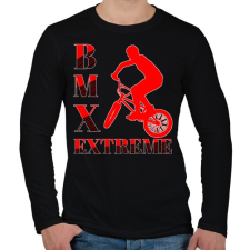 PRINTFASHION Bmx - Férfi hosszú ujjú póló - Fekete férfi póló