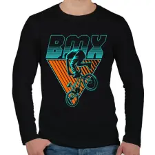 PRINTFASHION bmx - Férfi hosszú ujjú póló - Fekete férfi póló
