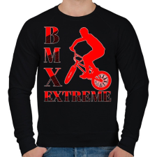 PRINTFASHION Bmx - Férfi pulóver - Fekete férfi pulóver, kardigán