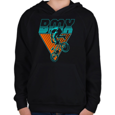 PRINTFASHION bmx - Gyerek kapucnis pulóver - Fekete