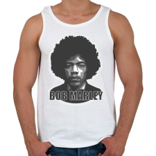 PRINTFASHION Bob Hendrix - Férfi atléta - Fehér atléta, trikó