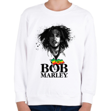 PRINTFASHION bob marley - Gyerek pulóver - Fehér gyerek pulóver, kardigán