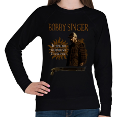 PRINTFASHION bobby singer - Női pulóver - Fekete