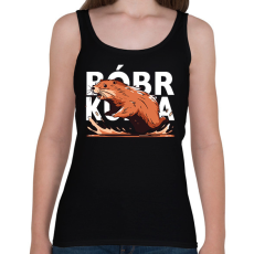 PRINTFASHION Bober Kurwa - Női atléta - Fekete