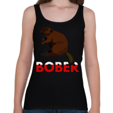 PRINTFASHION BOBER - Női atléta - Fekete női trikó