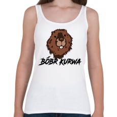 PRINTFASHION Bóbr kurwa - Női atléta - Fehér