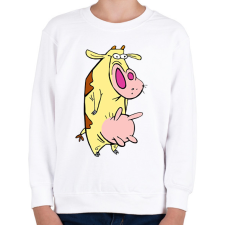 PRINTFASHION Boci és Pipi - Gyerek pulóver - Fehér gyerek pulóver, kardigán