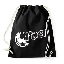 PRINTFASHION Boci Foci - Sportzsák, Tornazsák - Fekete tornazsák