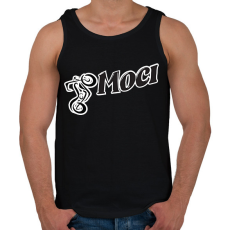 PRINTFASHION Boci Moci - Férfi atléta - Fekete