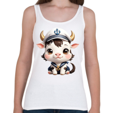 PRINTFASHION Boci - Női atléta - Fehér