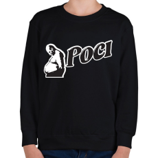 PRINTFASHION Boci Poci - Gyerek pulóver - Fekete