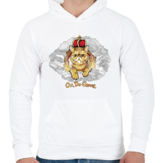 PRINTFASHION Bocicica - Férfi kapucnis pulóver - Fehér