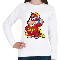 PRINTFASHION Bocikornis - Női pulóver - Fehér